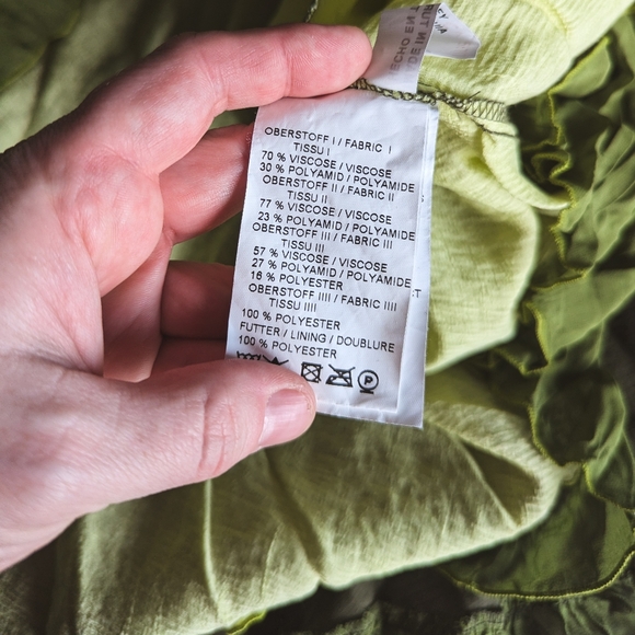 Pre-loved Bohemian Crisca Dress in greens German - size 44GB / 12US / Large - Picture 15 of 16